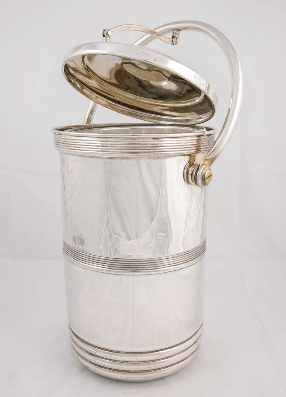 Silver Plated Ice Bucket, circa 1950