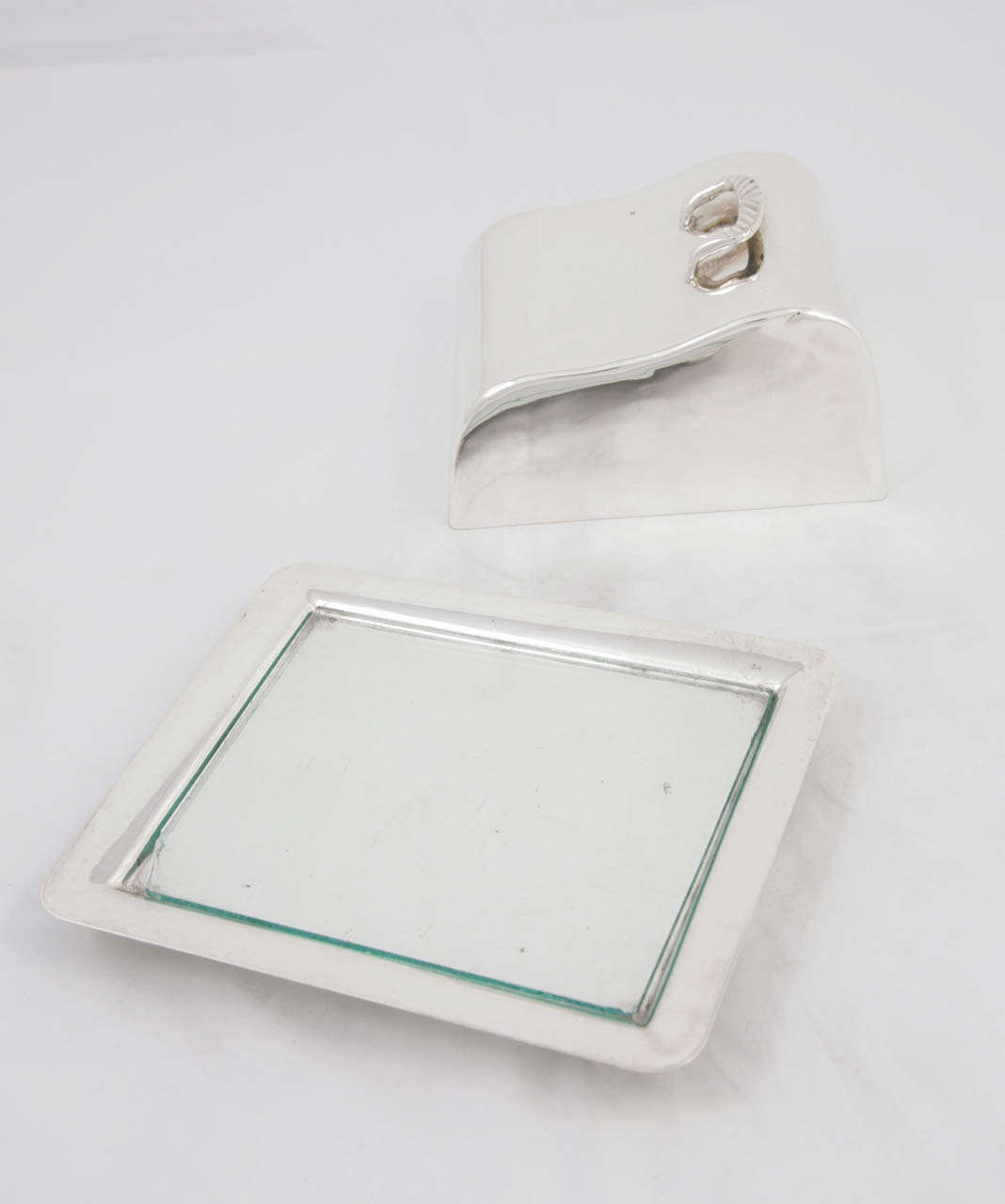 Antique Silver Plate Cheese Dish In Good Condition In London, GB