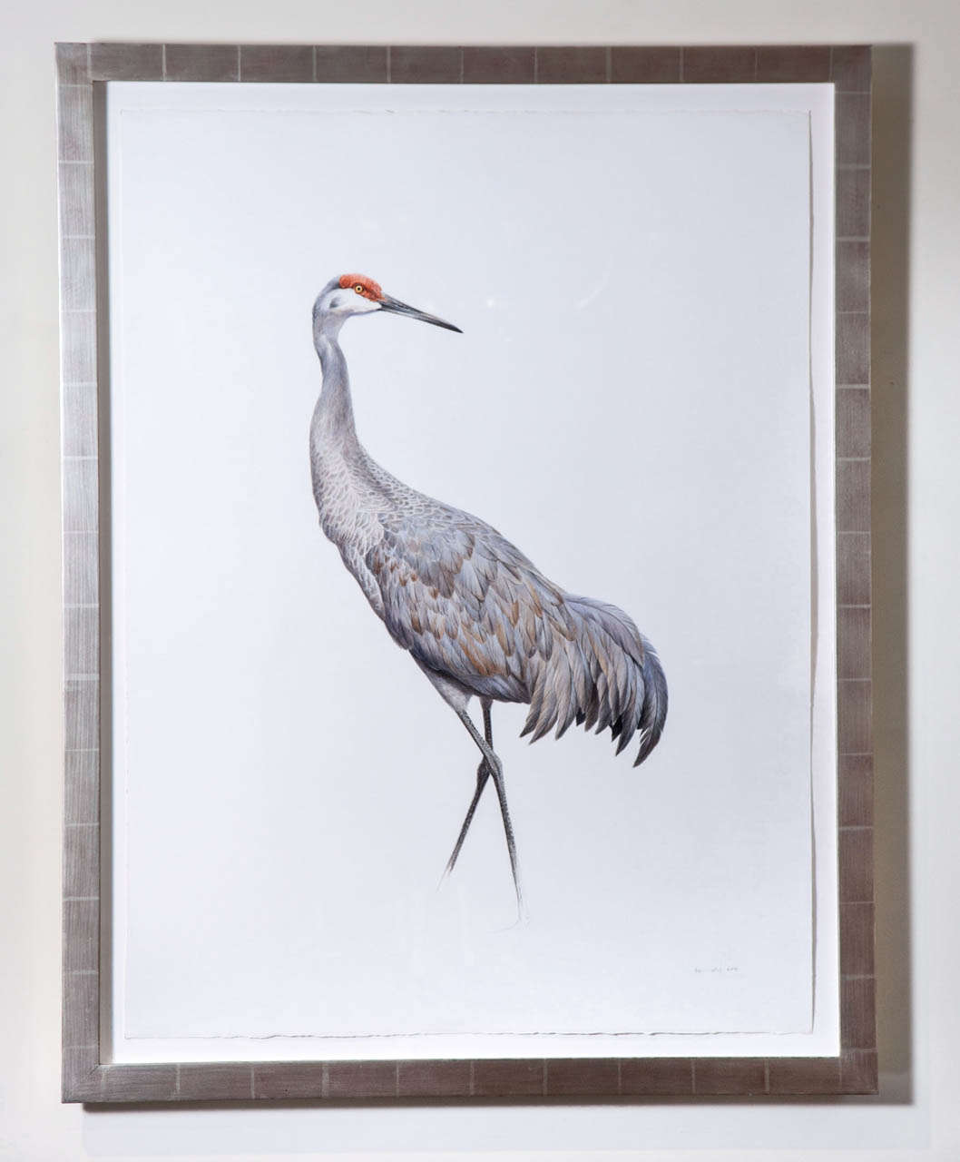 Tony Henneberg - signed 2011

A graceful watercolor of a crane. Float framed in a gilded white gold frame.

Paper Size:  40in. x 30in.

Anthony Henneberg works in watercolors, oil, casein, egg tempera and mixed media. His main subjects are