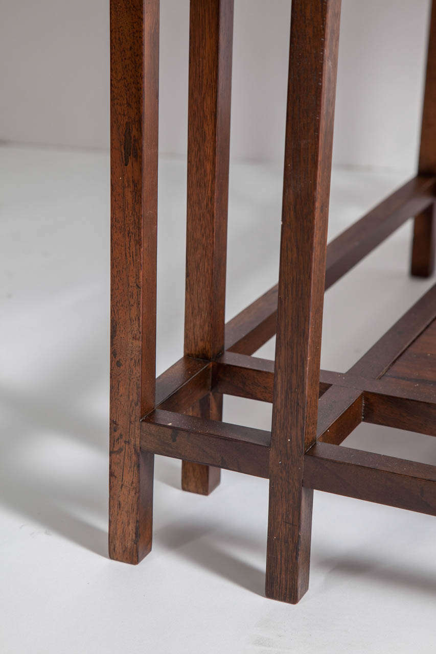 Rosewood and Walnut Side Tables by Baker 4
