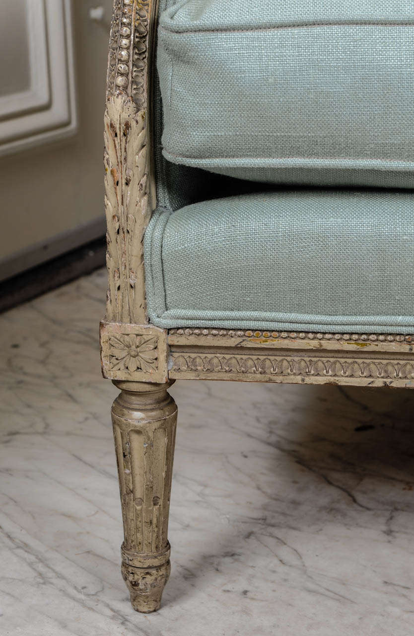 French Louis XVI Bergere Seize For Sale