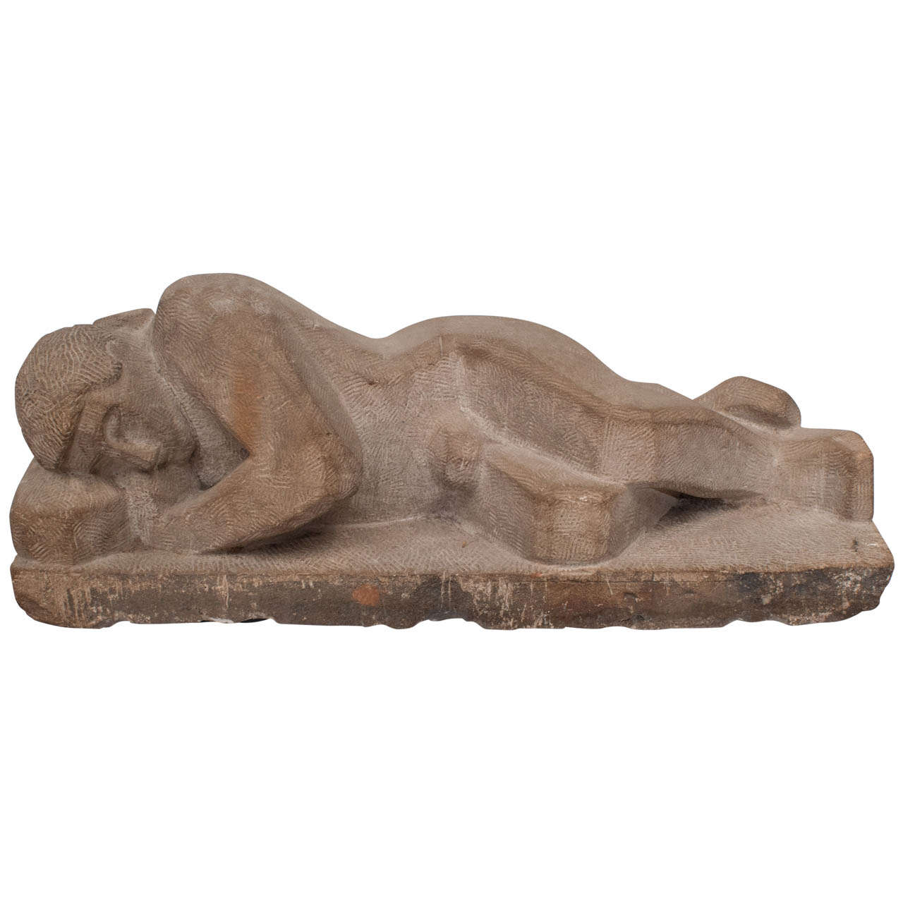 Harvey Moore Figural Stone Sculpture For Sale