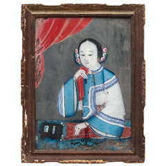 19th Century China Trade Portrait of a Woman