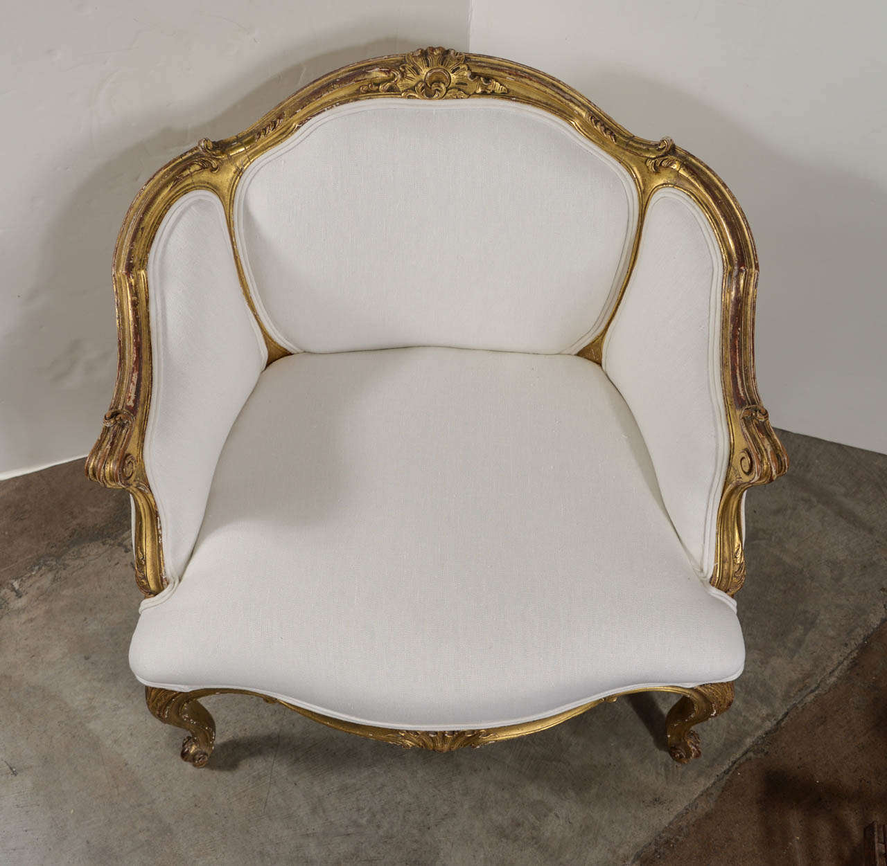 18th Century French Gilt Bergere 1