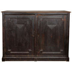 19th Century English Country Manor Linen Cabinet