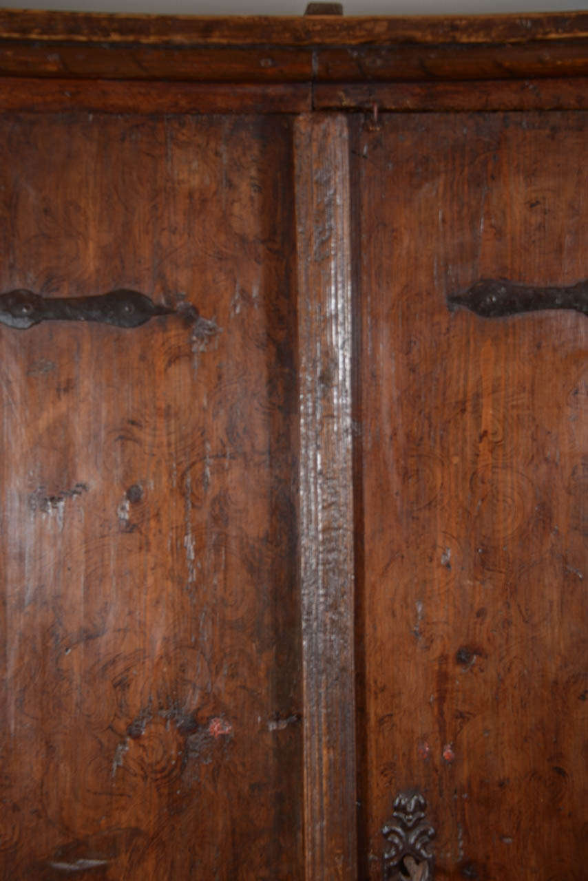 Late 17th Century 17th Century Rustic  Armoire For Sale