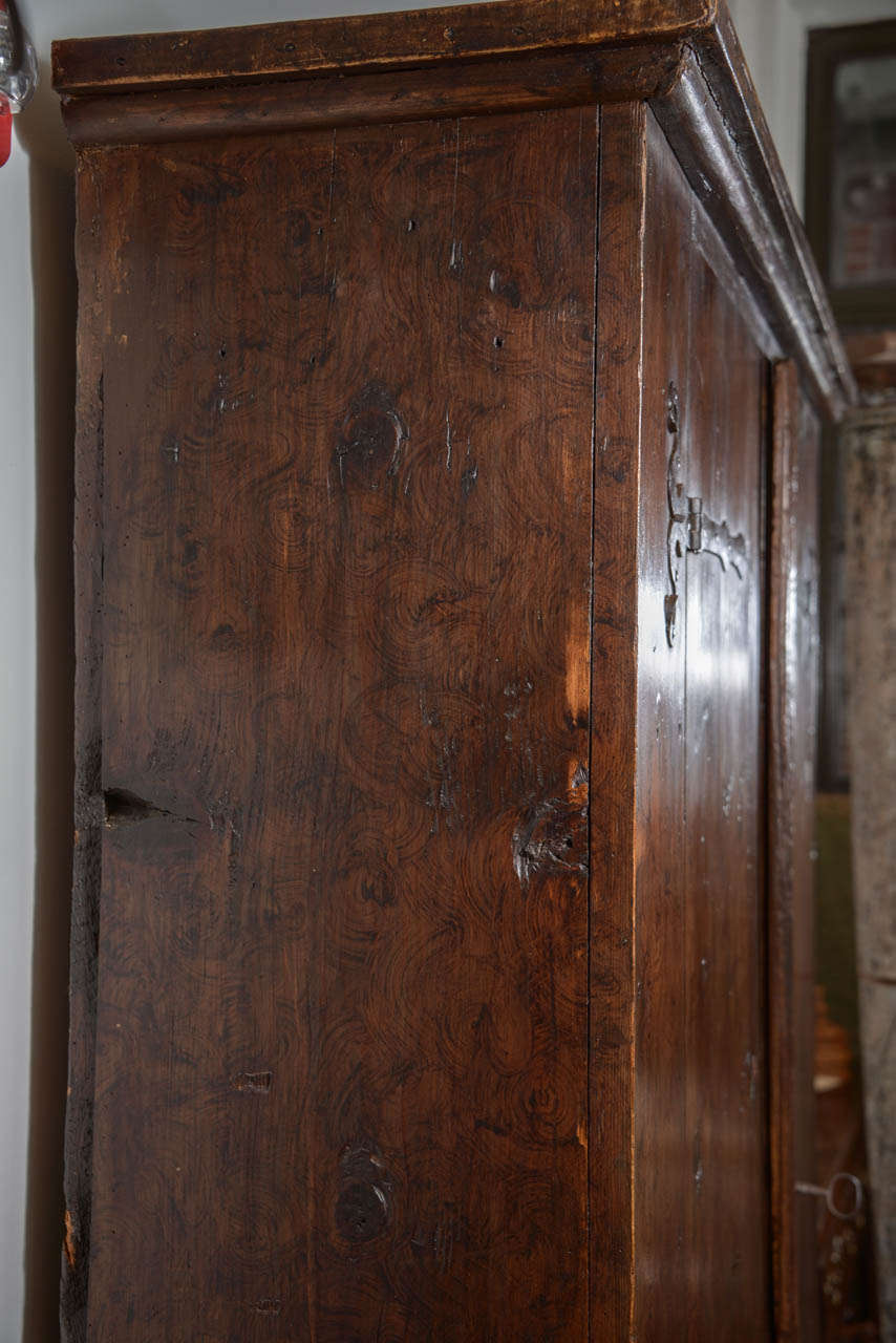 Iron 17th Century Rustic  Armoire For Sale