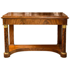 Period French Empire Mahogany Console Table
