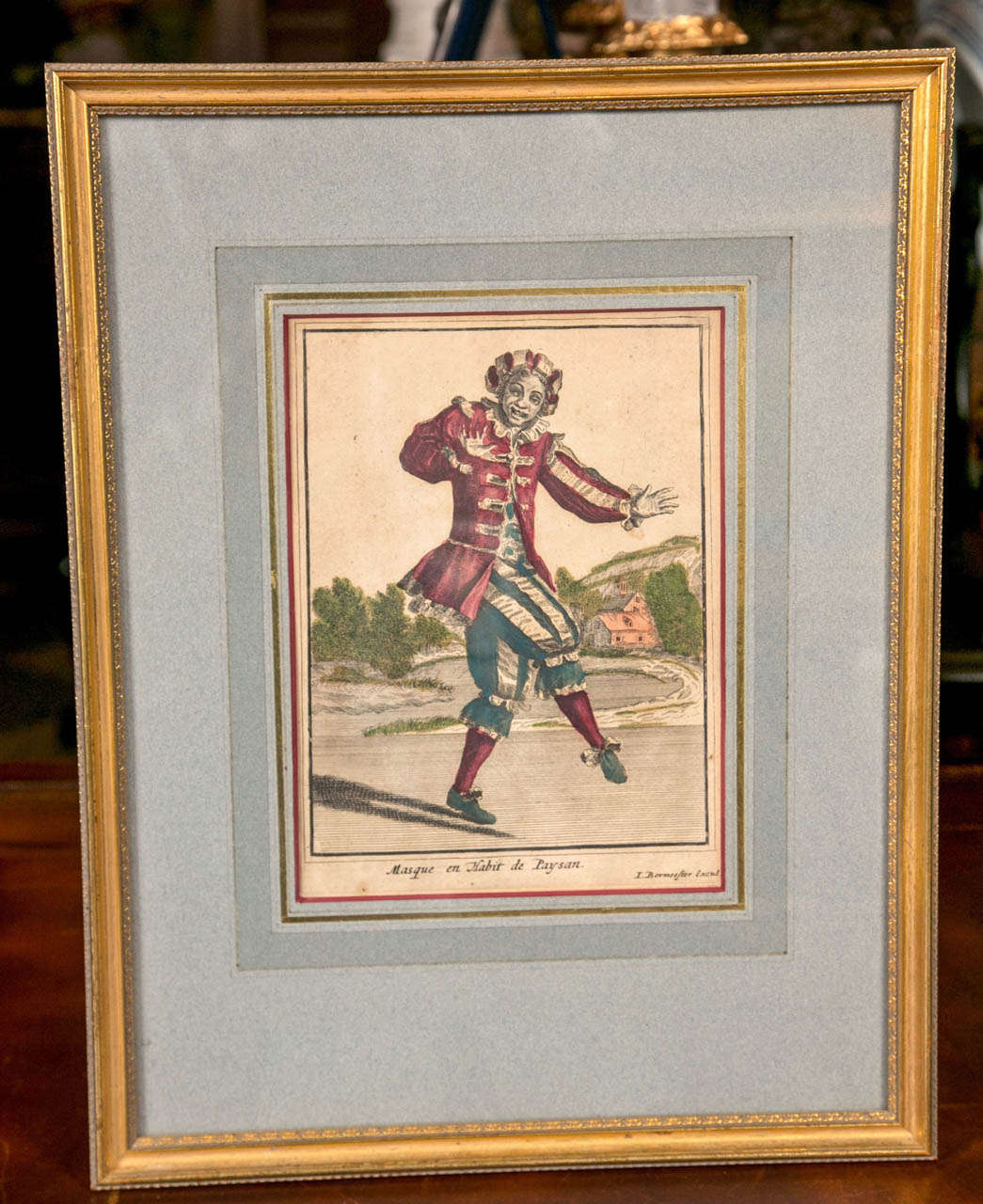 Set of 6 Hand Colored, 18th c. Engravings In Excellent Condition For Sale In Woodbury, CT