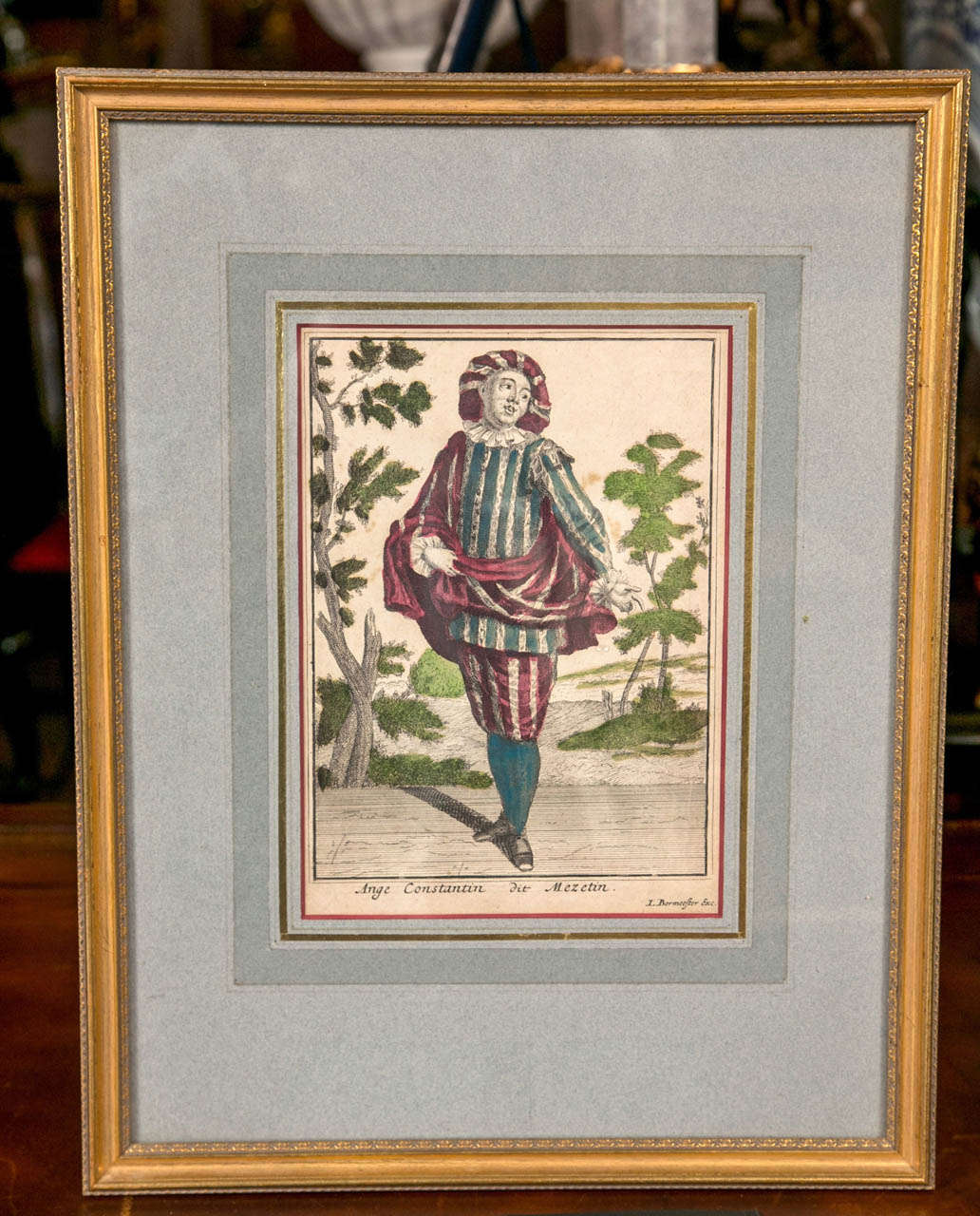 Set of 6 Hand Colored, 18th c. Engravings For Sale 3