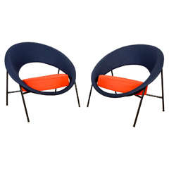 Pair of Armchairs 44 by Dangles & Defrance - Burov Edition - 1957