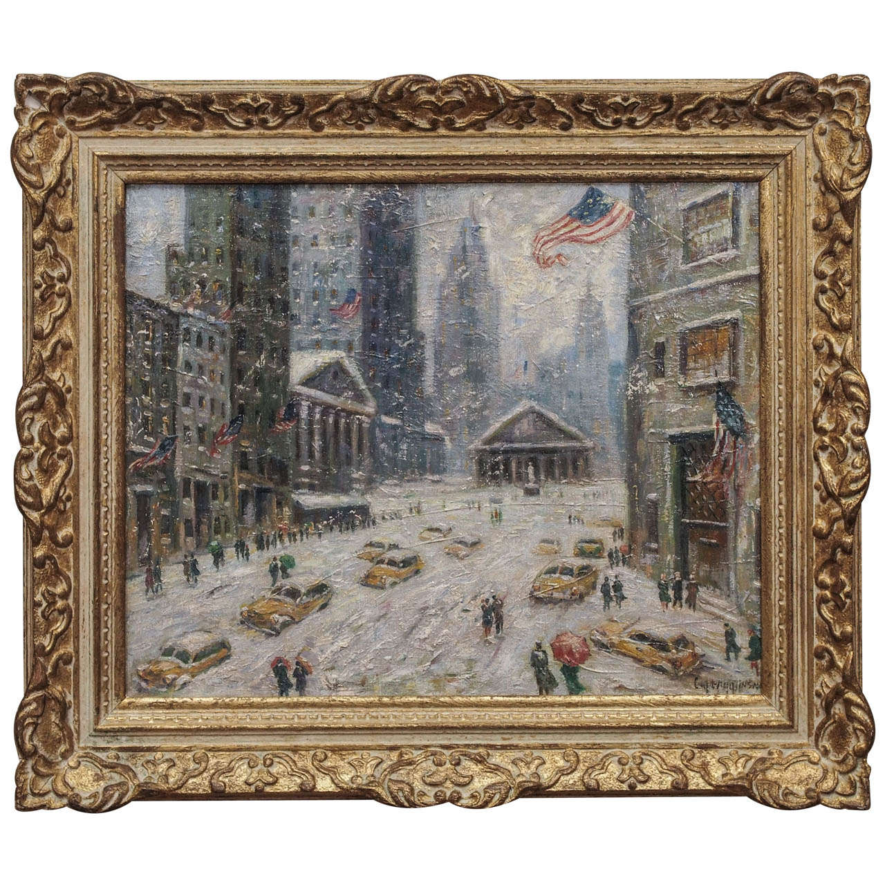 “Winter on Wall Street” by Guy Carleton Wiggins