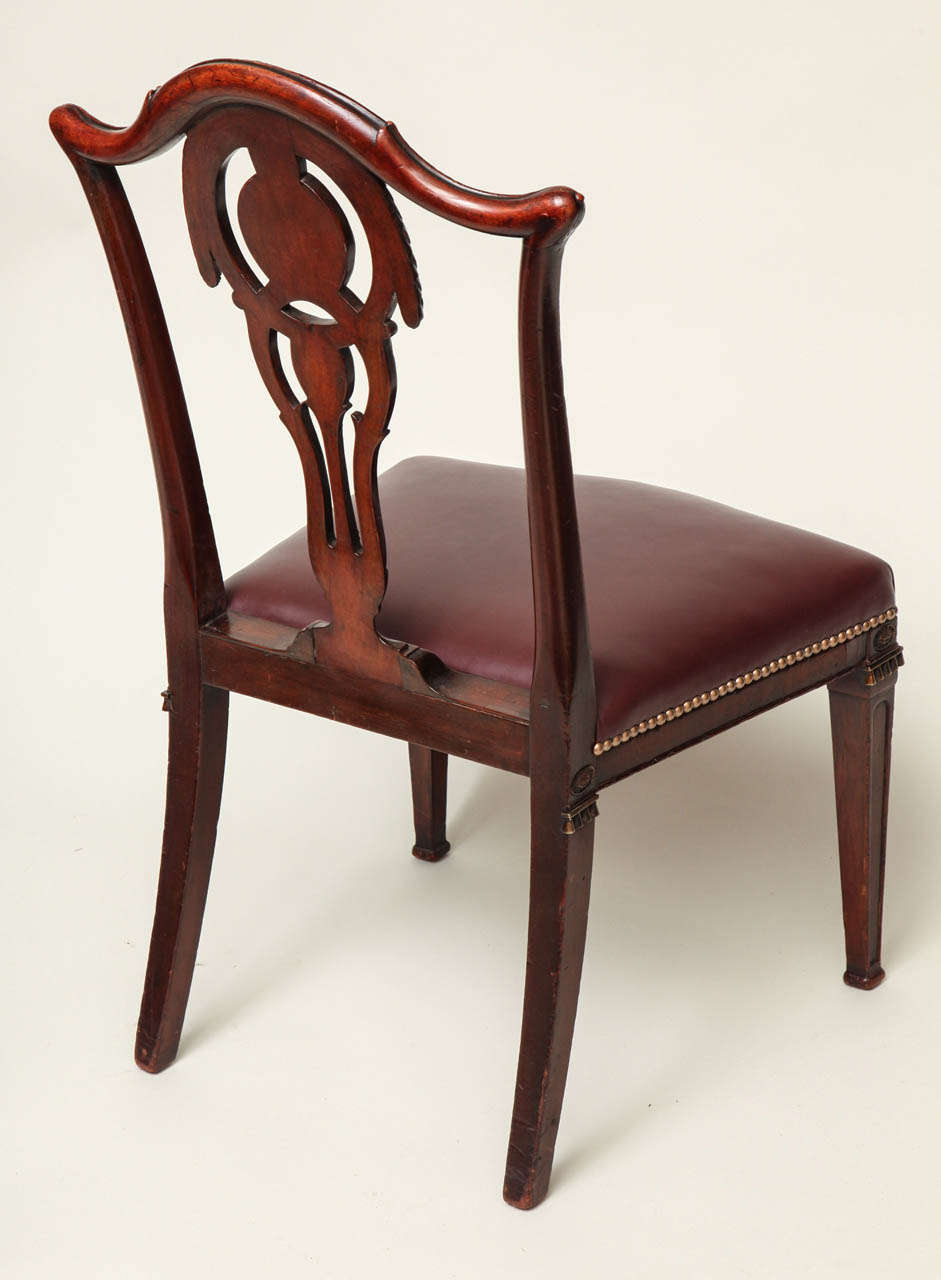 Set of Six English Neoclassical Dining Chairs For Sale 2