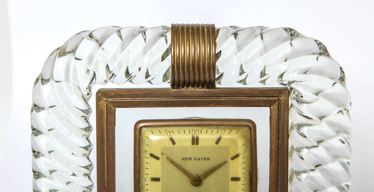 European Attributed to Venini Clock For Sale