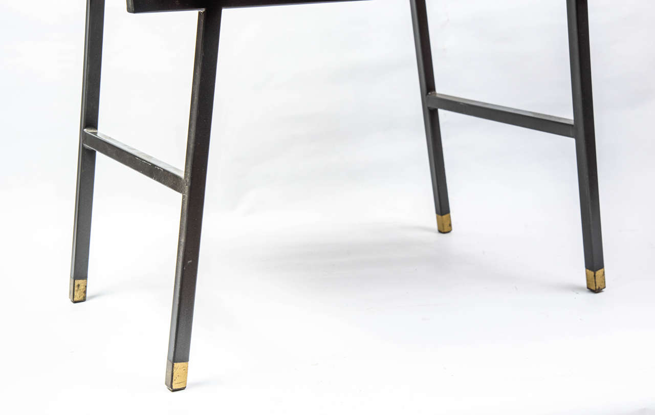 Leather Pair of 1960s Stools by Arlus