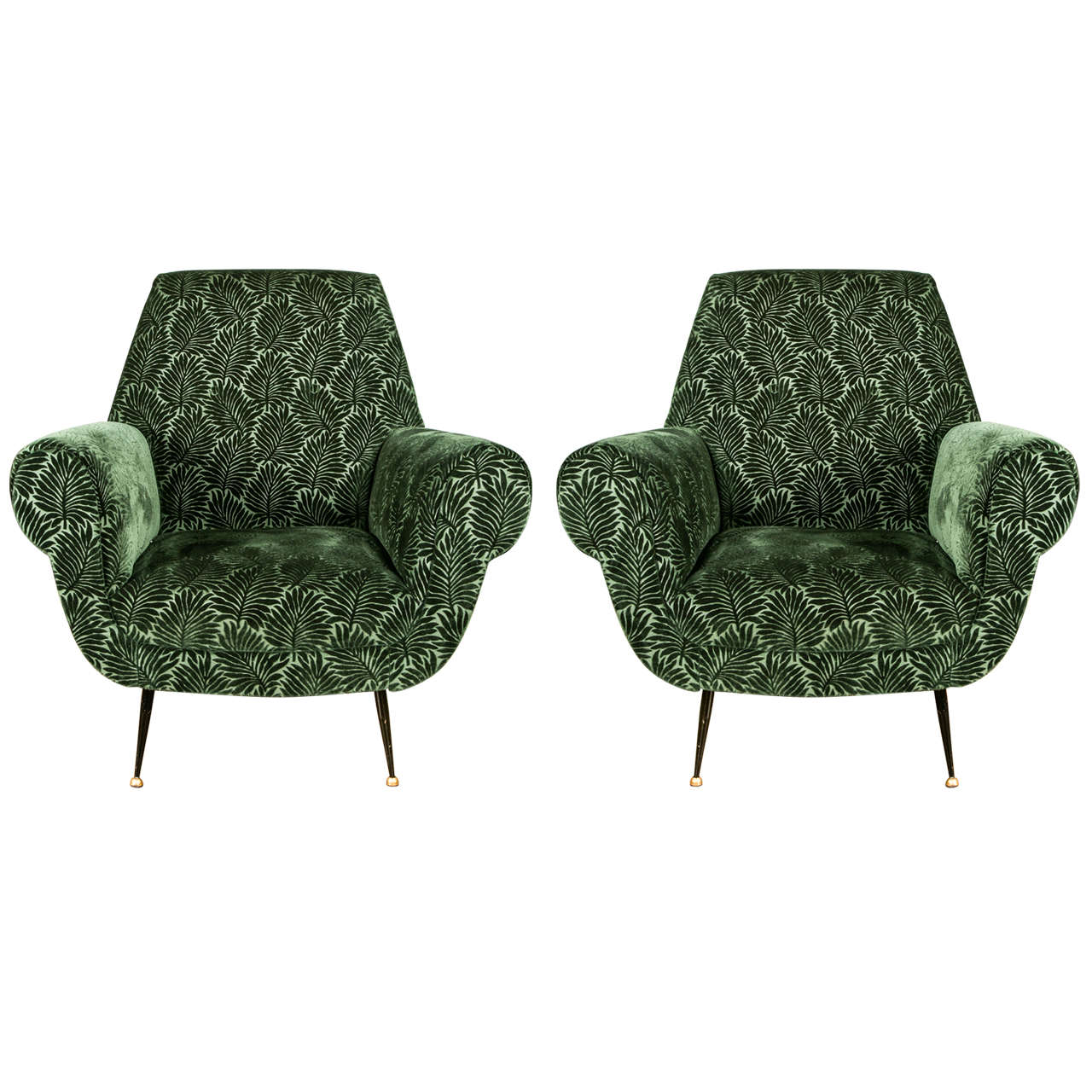 Pair of Vintage Armchairs at 1stDibs