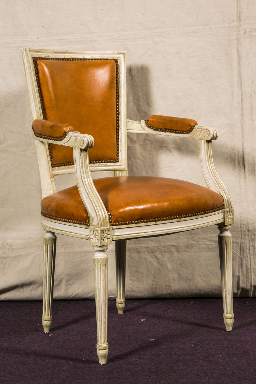 Pair of Cabriolets Armchairs in the Style of Louis XVI In Good Condition For Sale In Saint-Ouen, FR