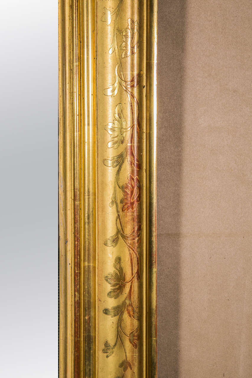 19th Century Very Large Giltwood Mirror, Louis Philippe Period For Sale 1