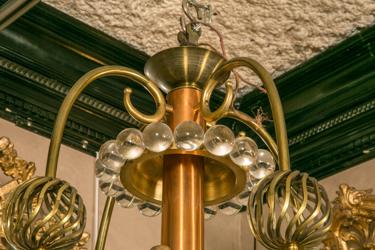 Mid-20th Century 1940 Spectacular 16-Light Chandelier Created by an Architect For Sale