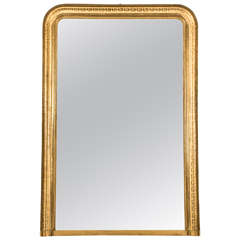 Large Mirror with a Giltwood Frame, 19th Century
