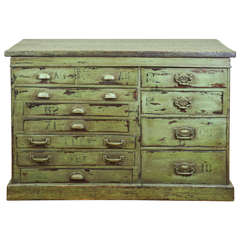 Used Original Painted Multi Drawer Dresser Base