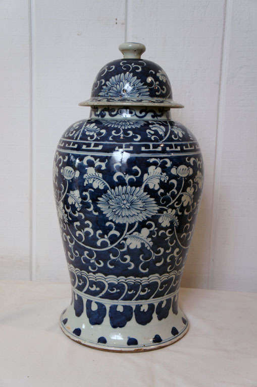 20th Century Pair of Chinese Temple Jars