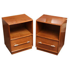 Pair of Bedside chests by T.H. Robsjohn-Gibbings for Widdicomb