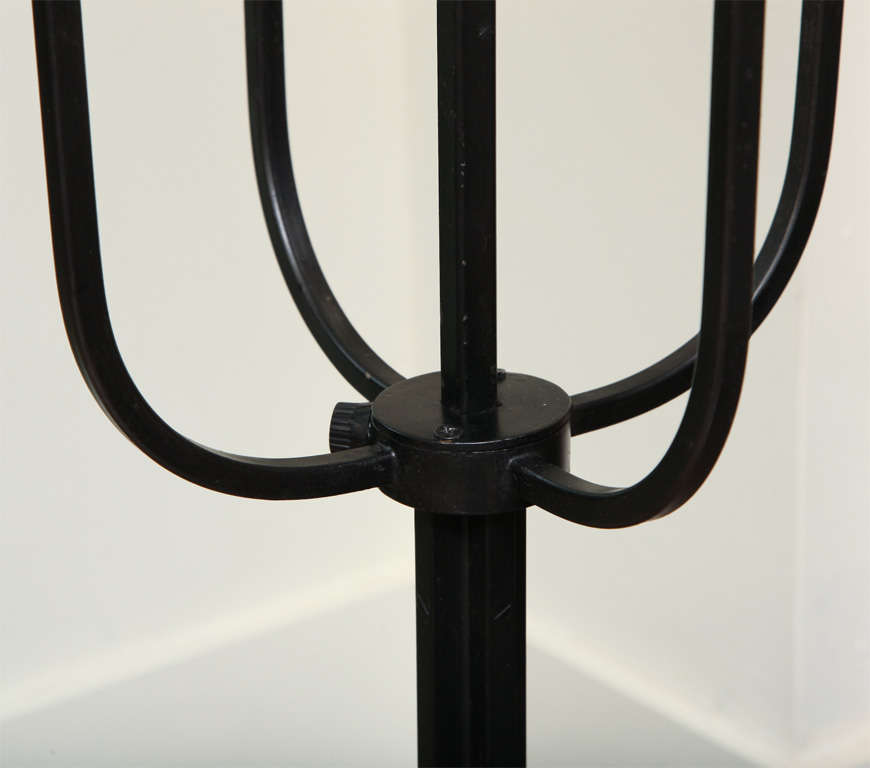 Mid-20th Century Iron Candelabra Floor Lamp by Tommi Parzinger, c. 1950 For Sale