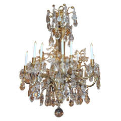Antique French  Original Baccarat and Ormolu Chandelier
