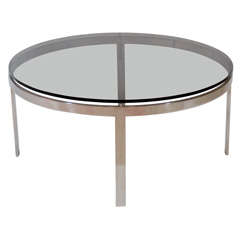 Milo Baughman Chrome Coffee Table