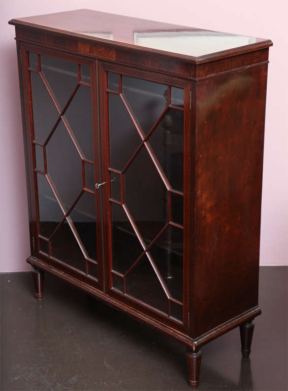 Schmieg & Kotzian Glass Front Cabinet In Good Condition In New York, NY