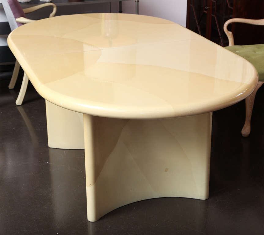 Karl Springer Dining Table in Parchment 1