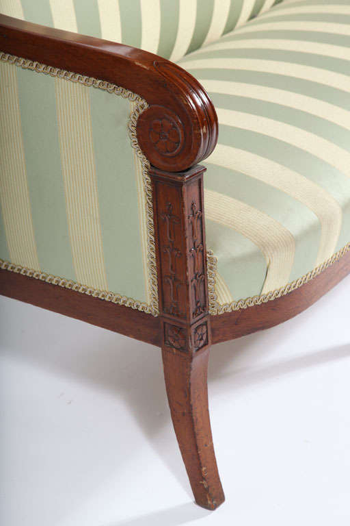 Mahogany Federal Squareback Sofa