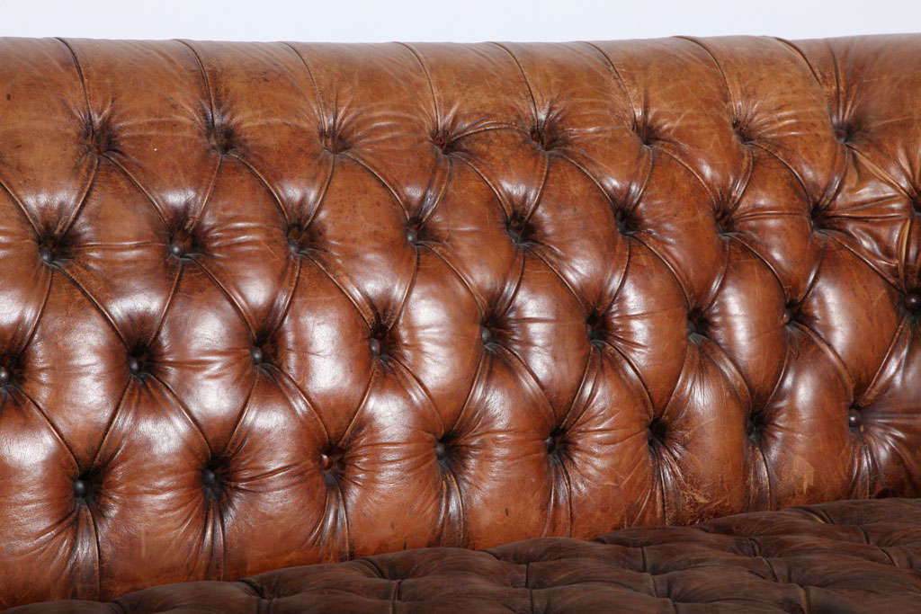 Leather Tufted Chesterfield Sofa 1