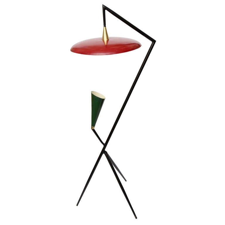 A Rare Early 1950's Italian  Sculptural Floor Lamp