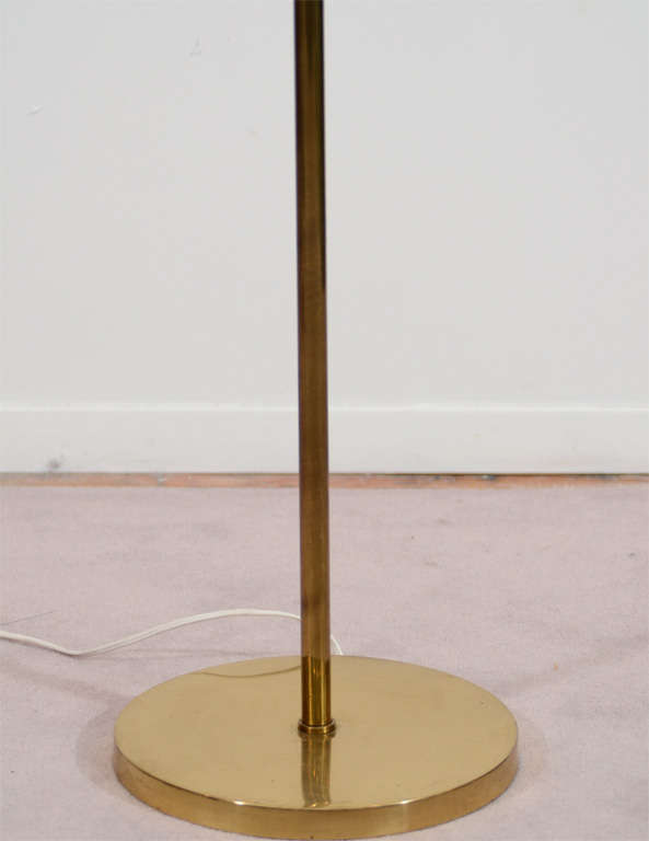Mid Century Brass Floor Lamp with Globe Lights at 1stDibs | brass mid ...