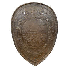 19th Century Bronze Shield