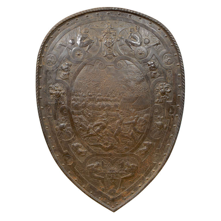 19th Century Bronze Shield