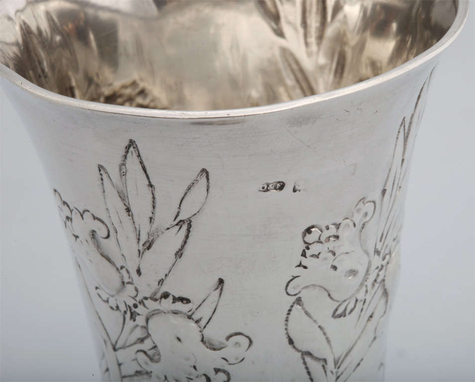 Art Nouveau Sterling Silver Vase 2