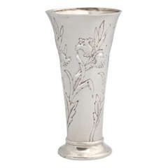 Antique Art Nouveau Sterling Silver Vase