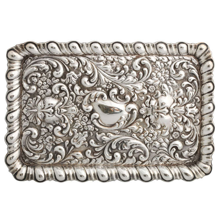 Sterling Silver Dressing Table/Vanity Tray at 1stDibs