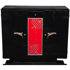 Art Deco Sideboard in Black Lacquer
