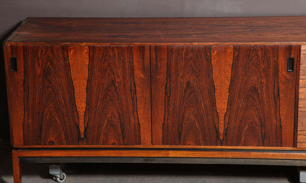 Mid-Century Modern Danish Rosewood Sideboard by Hobe