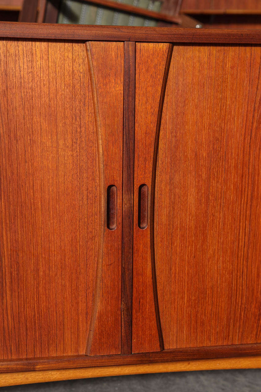 Danish Sideboard with Tambour Doors 1