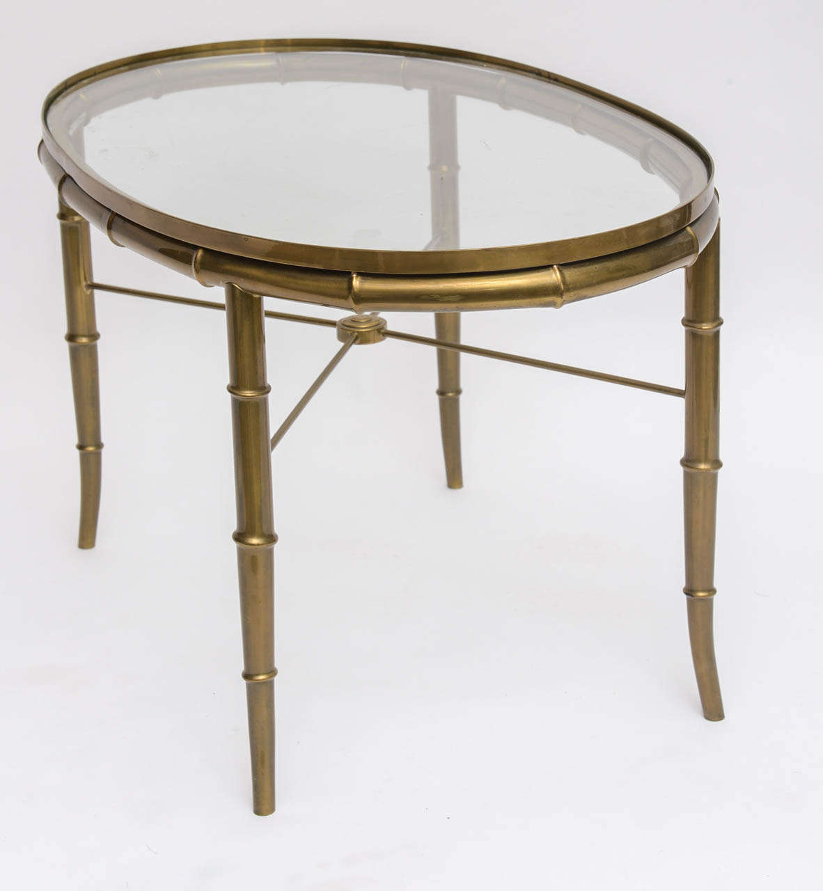 Petite Brass Cocktail Table 1