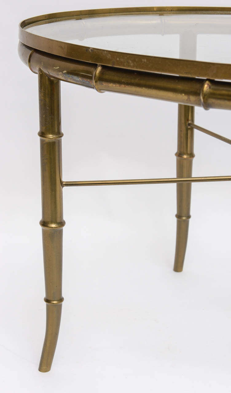 Petite Brass Cocktail Table 2
