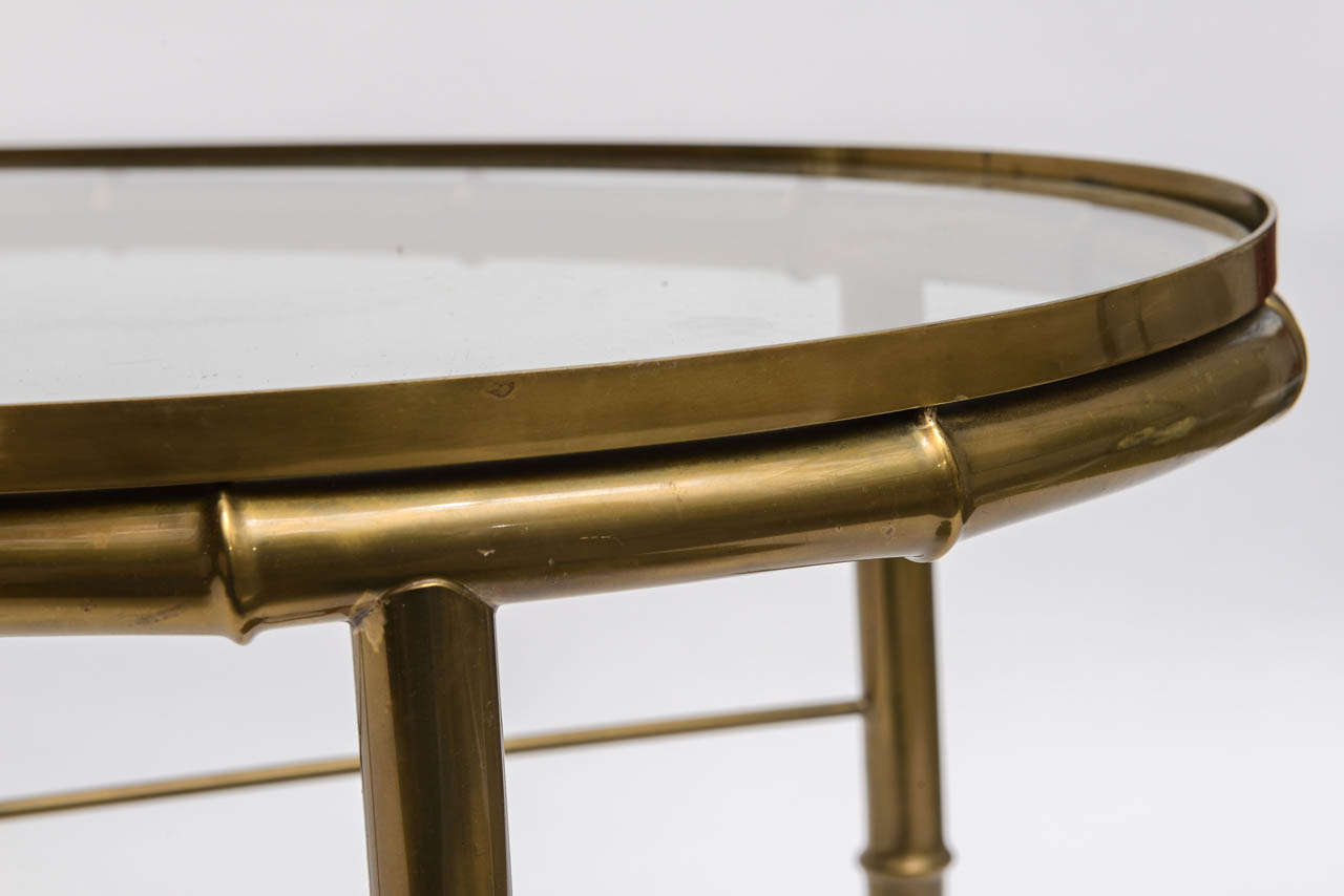 Petite Brass Cocktail Table 3