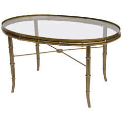 Petite Brass Cocktail Table
