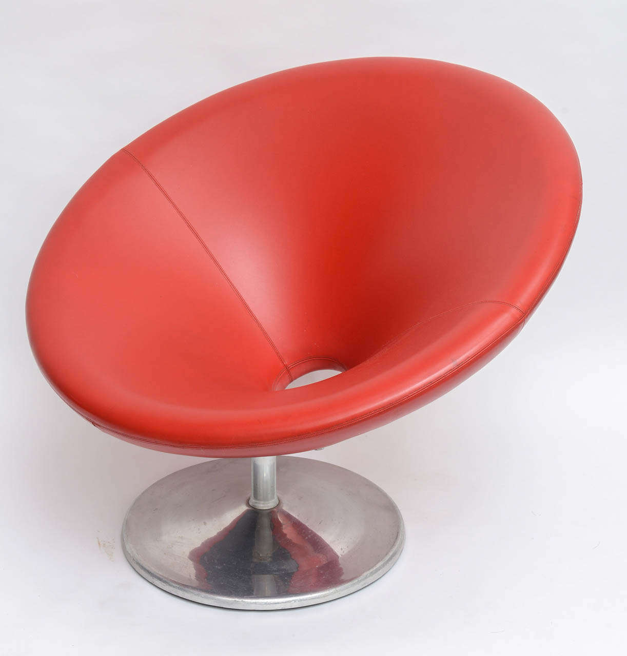 orange saucer chair