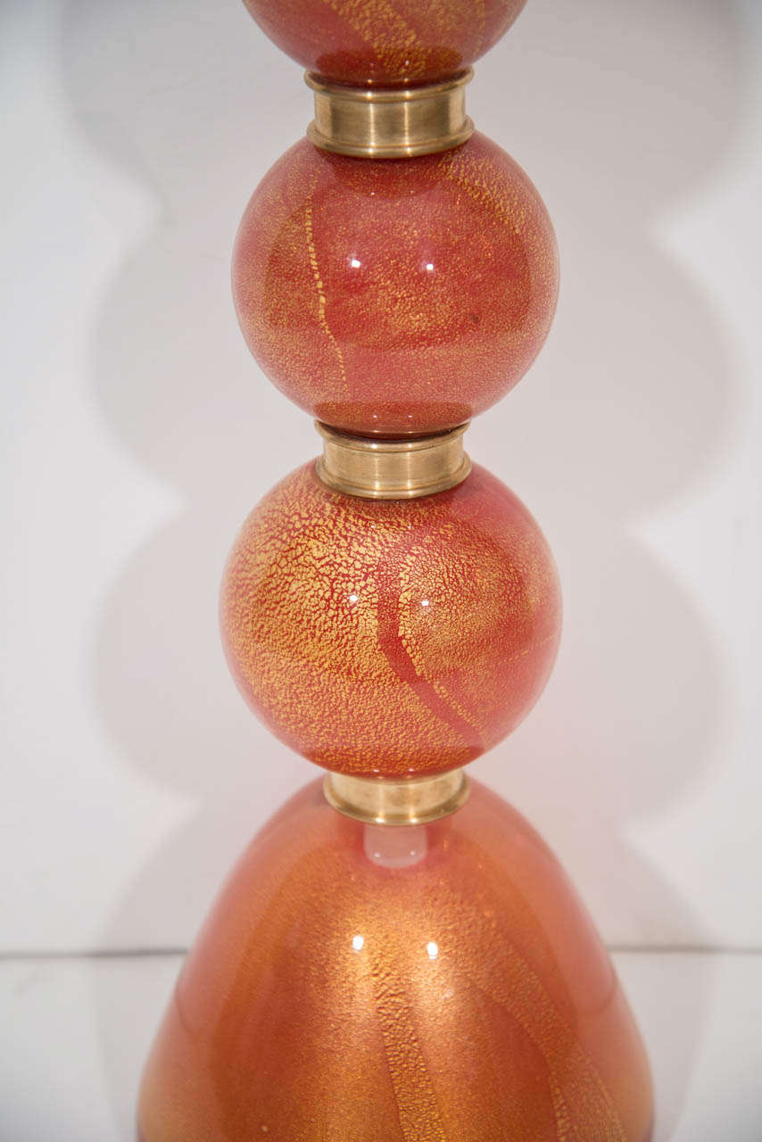 A Pair of Murano Glass Lamps 1